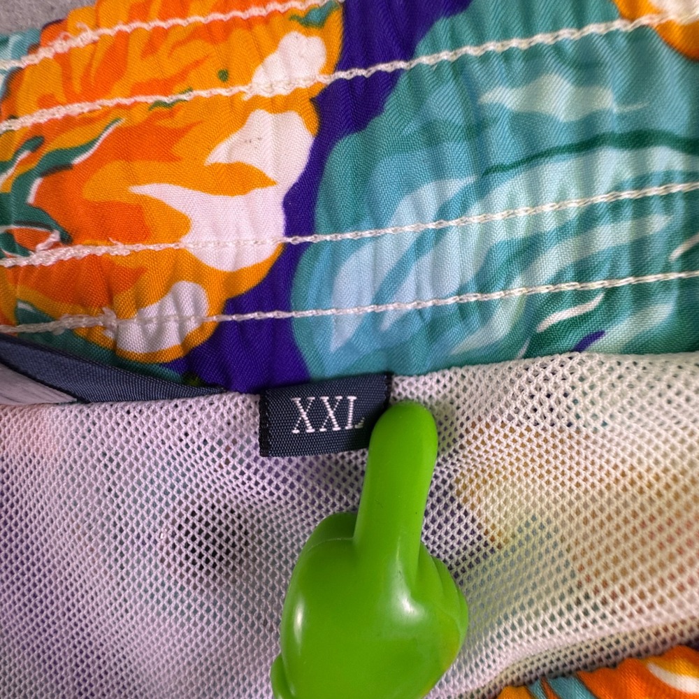 Polo Ralph Lauren Swim Trunks Men's XXL Purple Tropical Floral Hibiscus Shorts - Picture 3 of 11